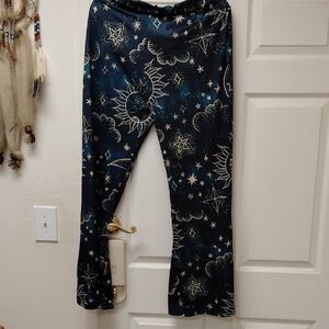 Women's Navy Celestial Boot Cut Pants